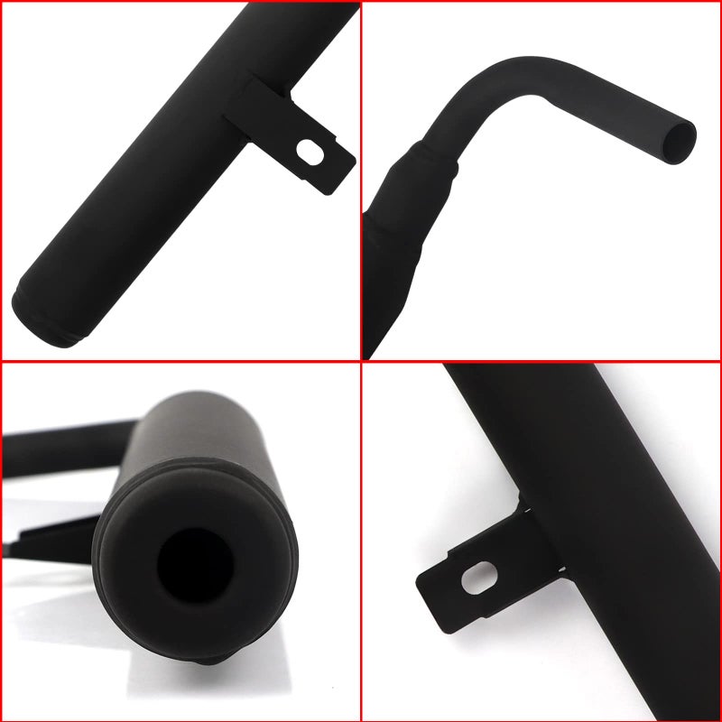 FLYPIG Motorcycle Muffler Pipe Exhaust Silencer Pipe System Part for Yamaha PW50 PY50 PW PY 50 PEEWEE ATV Quad Motocross Pit Kids Bike Motorcycle Part - Image 4